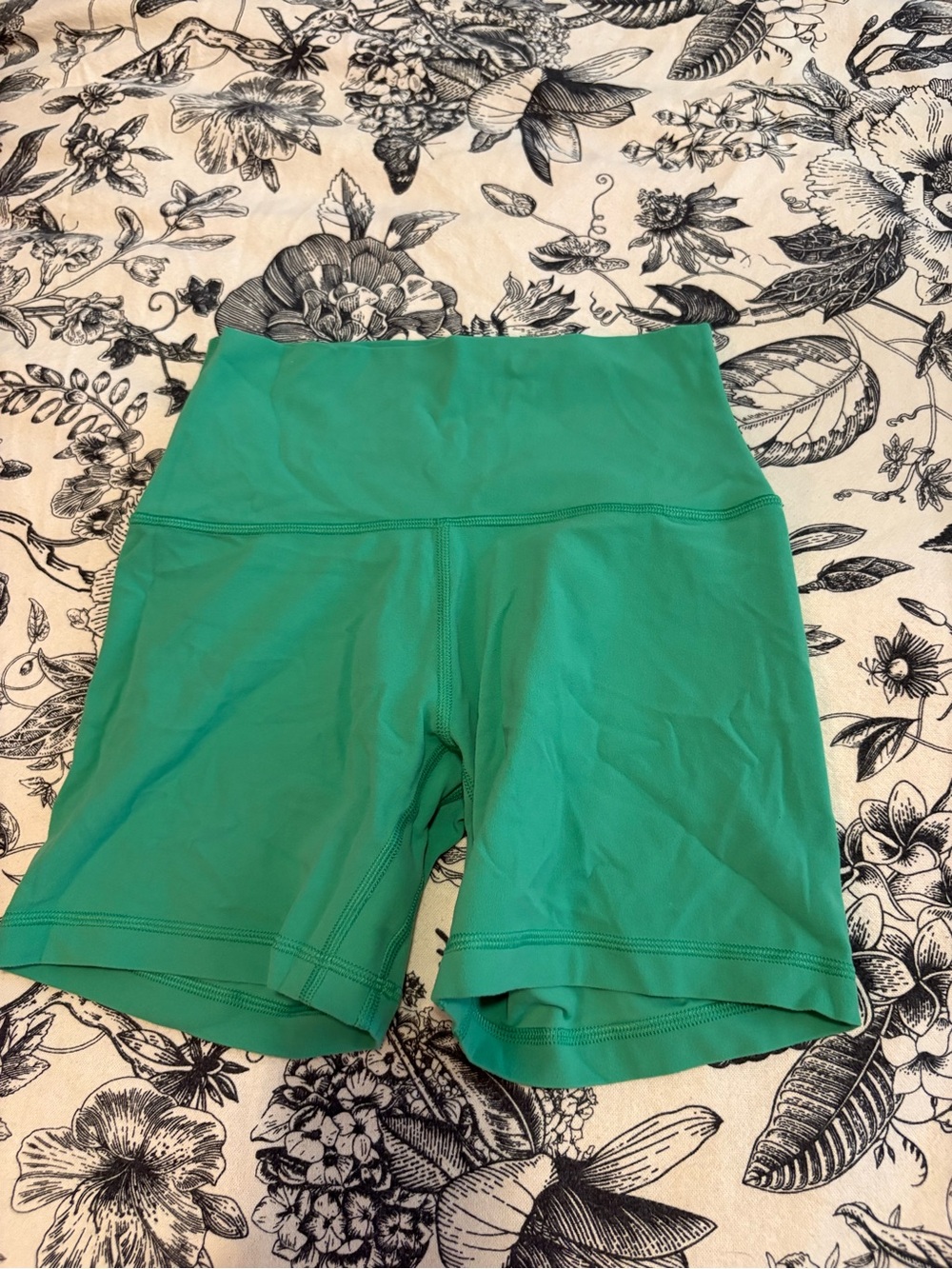 Aritzia butter Green High-Rise Bike Shorts